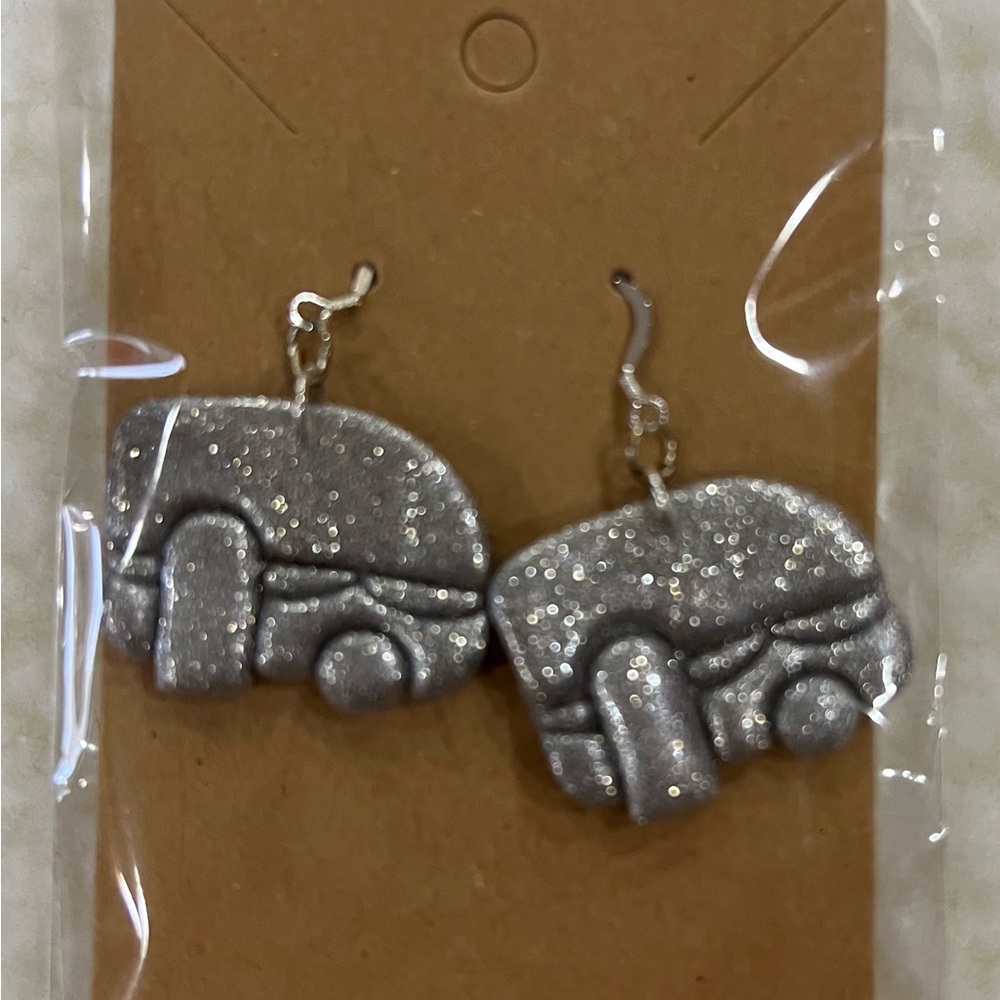 Really cute Camper clay earrings